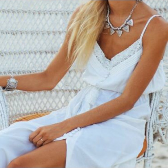 Kivari Sweet Dreams Maxi Sundress, White, Size L