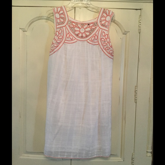 White embroidered dress