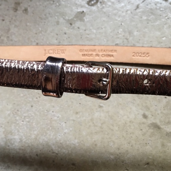 Skinny leather jcrew belt!