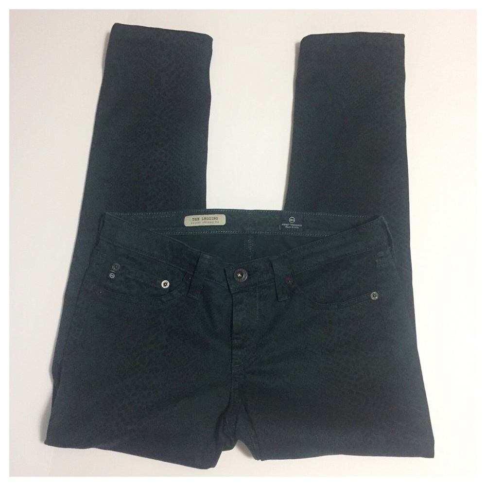 AG Teal Snake Print Jeans Sz 27 Available - Picture 5 of 8