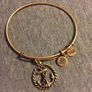 Gold Anchor Alex & Ani bangle.