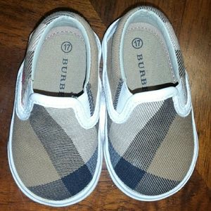 Authentic baby Burberry slip on