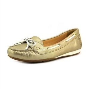 Cold Haan Gold Boat Shoes