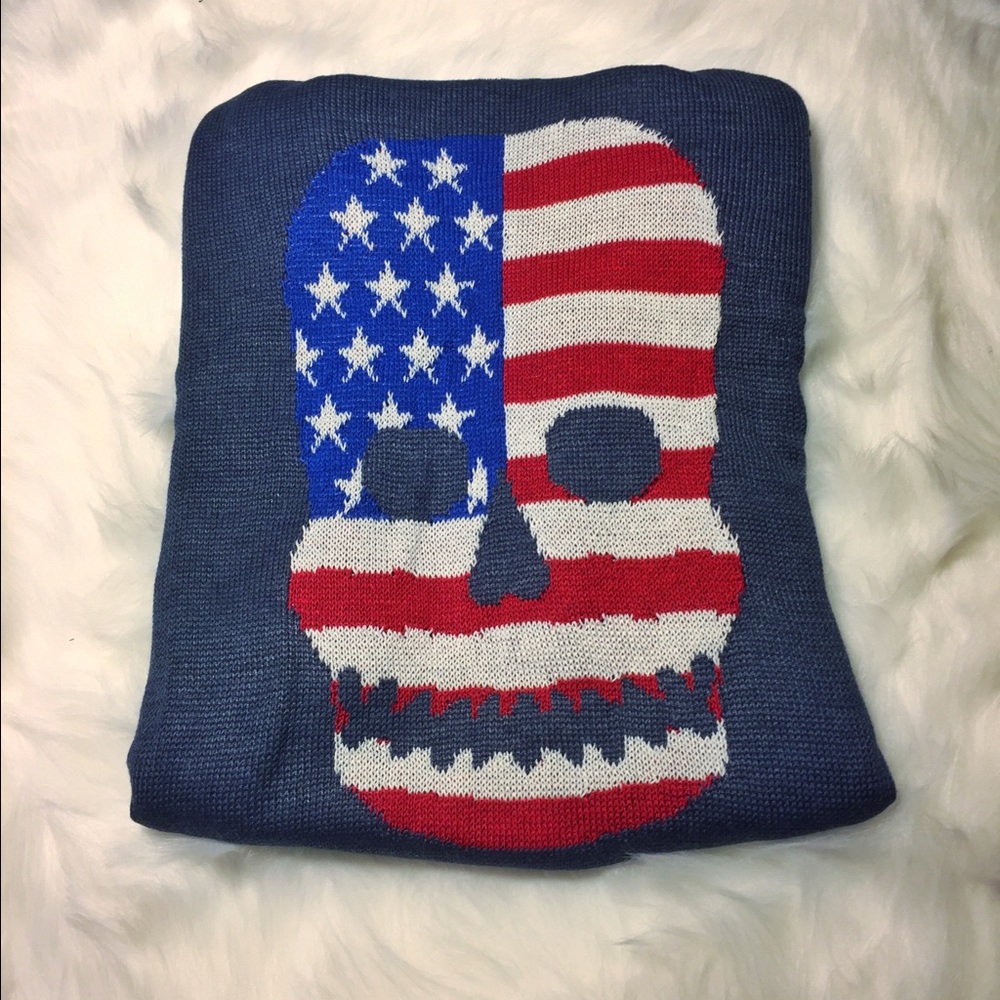 ✨Last One✨American Skull Sweater - Picture 6 of 8