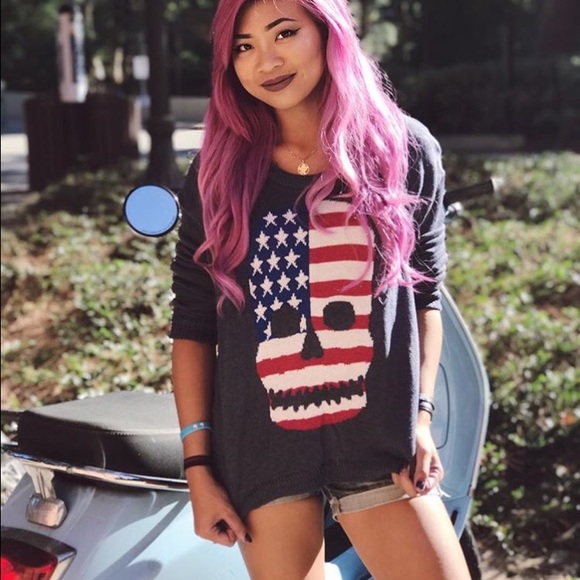 ✨Last One✨American Skull Sweater - Picture 7 of 8