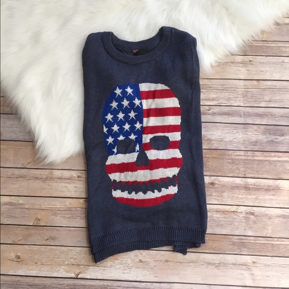 ✨Last One✨American Skull Sweater - Picture 3 of 8