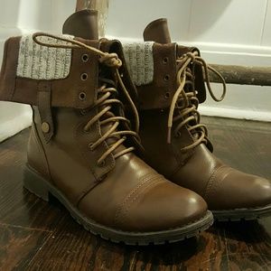 Black Poppy Combat Boots!