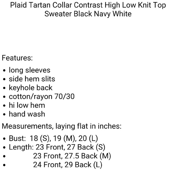 Plaid collared contrast top flannel long sleeve - Picture 3 of 5