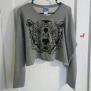 Tiger crop top sweater