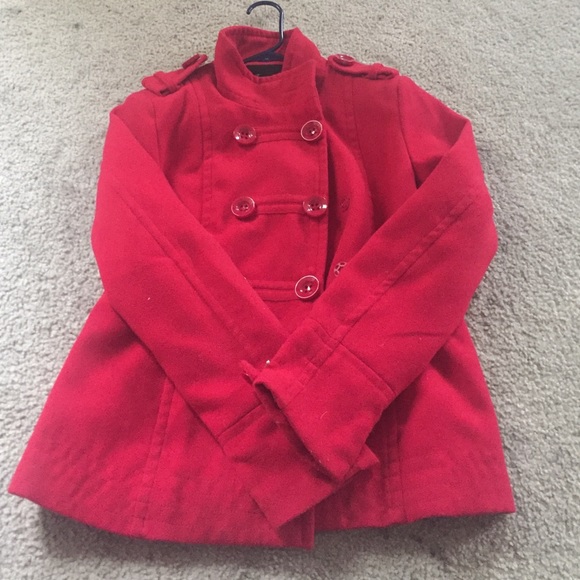 Red Pea Coat