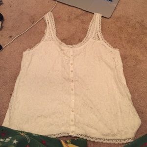 Hollister lace tank top