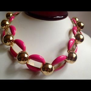 Kate Spade Multi Color Pink Gold Choker Necklace