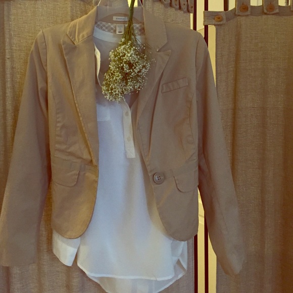 S Khaki Blazer Old Navy