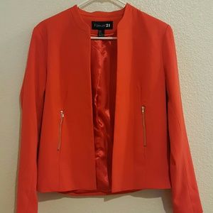 Orange blazer
