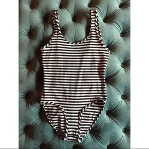 Stripe Low Back Bodysuit