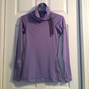 Nike Pro Purple Long Sleeve Running Top