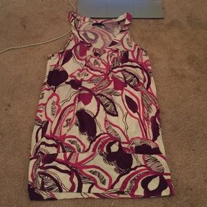 American eagle purple white and pink tank top