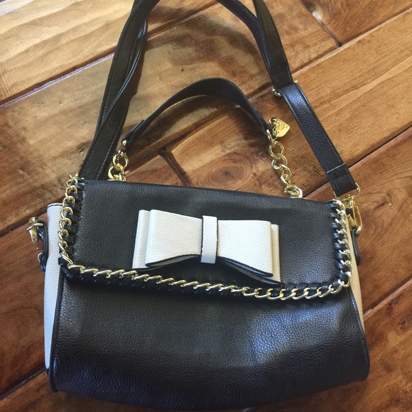 Two toned Betsey Johnson purse.