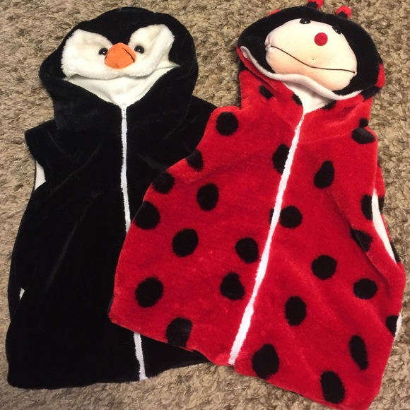 Other - Adorable animal fuzzy vests. $20 for the set of 2.