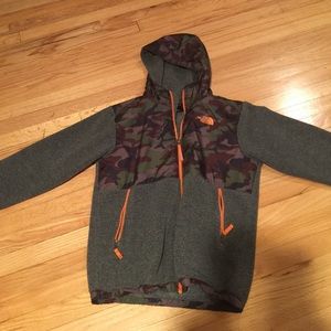 North Face hooded fleece