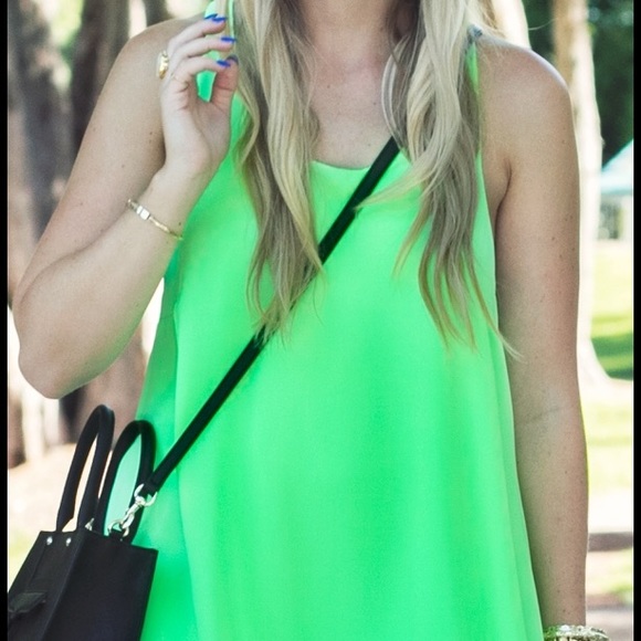 Gabriella Rocha Dresses - Neon Racerback Trapeze Dress Gabriella Rocha Dresses - Neon Racerback Trapeze Dress