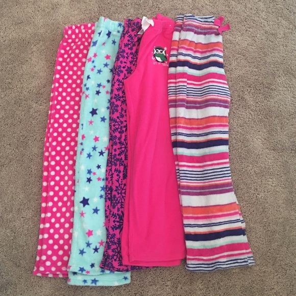 Set of 5 kids size 10-12 pajama pants - Picture 1 of 4
