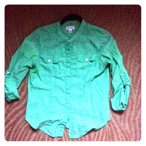 Seagreen 🏄 CALVIN KLEIN cotton button up shirt