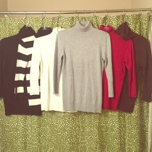 Express Bundle - 6 Turtleneck Sweaters