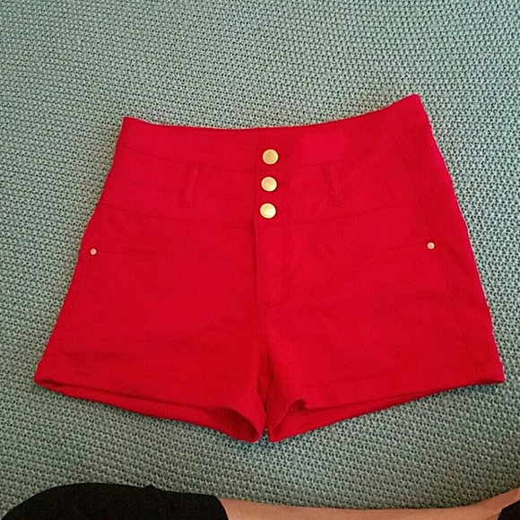 High waisted shorts.