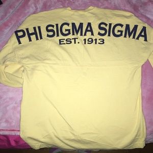 Phi Sigma Sigma Yellow Spirit Jersey