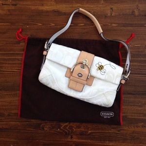 Rare Coach purse with bumble bee