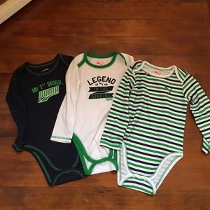 NWOT PUMA long sleeve onesies size 24M