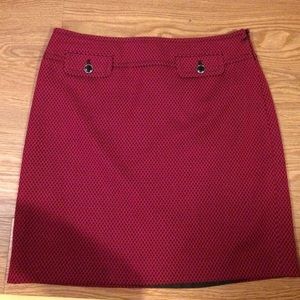 Ann Taylor loft pink button pocket detail skirt