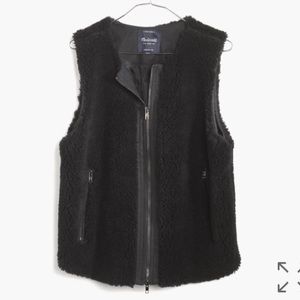 Madewell Faux Fur Zip Vest