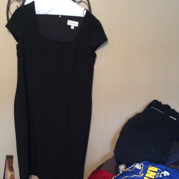 Black dress cap sleeves