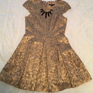 French Connection Gold Dress - size 8