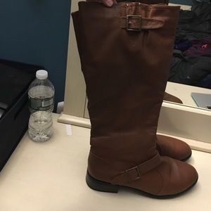 Tall brown boots