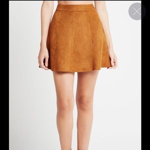 BCBGeneration Suede Seamed Skirt