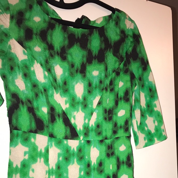 Tracy Reese Silk Sheath in Green Print - Picture 4 of 4