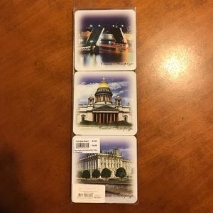 Russian coasters - brand new