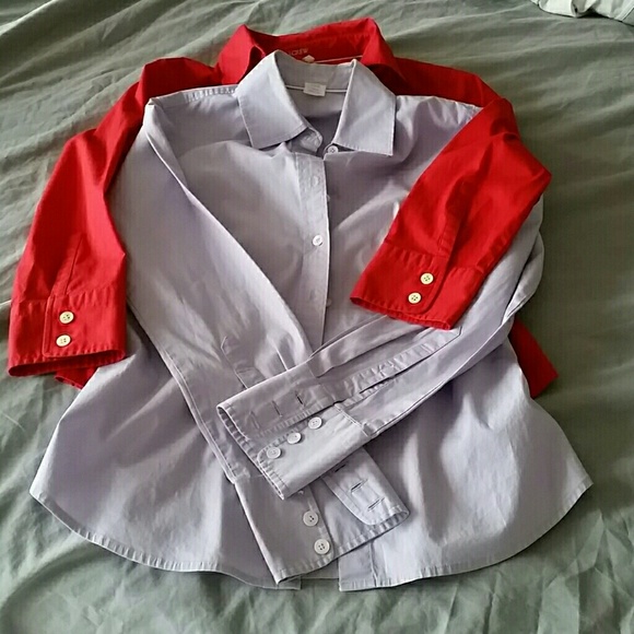 2 x $25 ⚘2 JCrew Button-up Women's Shirt-Bundle