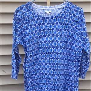 Old Navy Lightweight Blue Toned Patterned Sweater