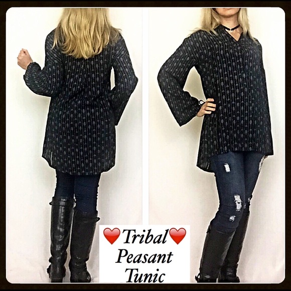 ✂️PRICECUT✂️Peasant Tunic Top Blouse SM sold - Picture 2 of 5