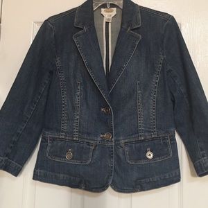 Tailored Jean jacket by Talbots