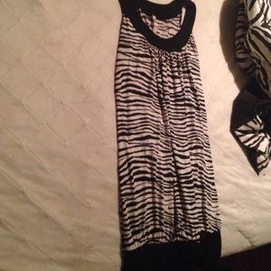 Zebra print dress
