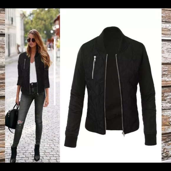 Haute Ellie Jackets & Blazers - ❗CLEARANCE❗Black Quilted Bomber Jacket