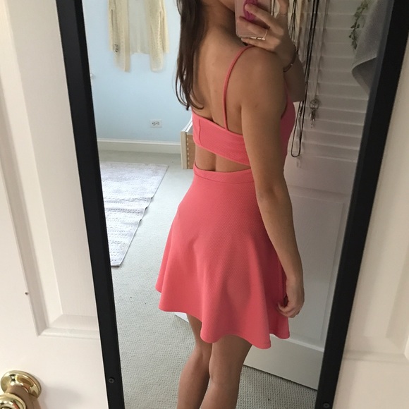 Pink UO Skater Dress - Picture 2 of 3