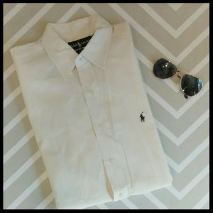 {Mens} Ralph Lauren button down dress shirt