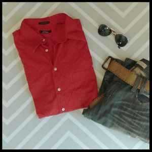 {Mens} Alfani button down dress shirt