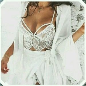 Re-posh white bralette (new)